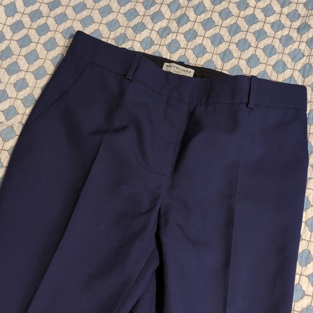 Balenciaga Navy Blue Pants